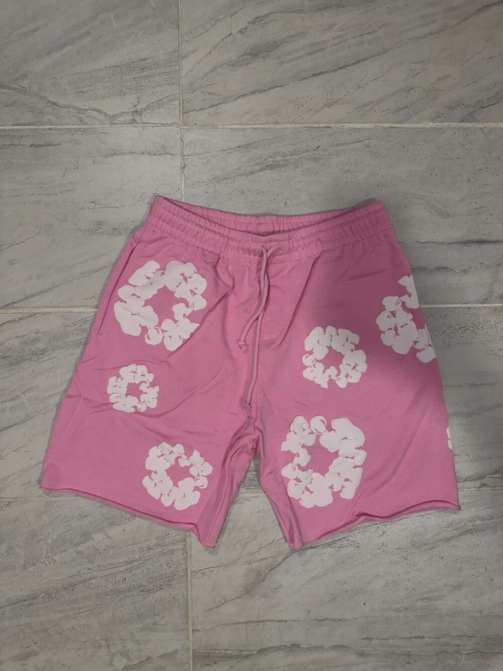 Denim Tears Cotton Wreath Shorts Pink